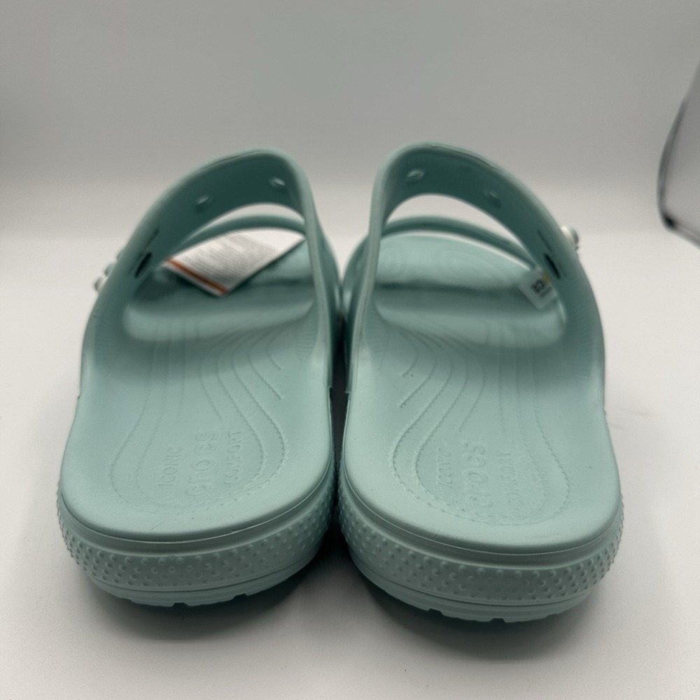 Crocs Classic Sandals Mens Sz 13 Pure Water Blue Slip On Slides 206761-4SS NWT - Picture 8 of 9